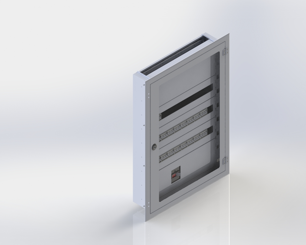 Sıva Altı Duvara Montajlı Cam Kapılı Dağıtım Panoları