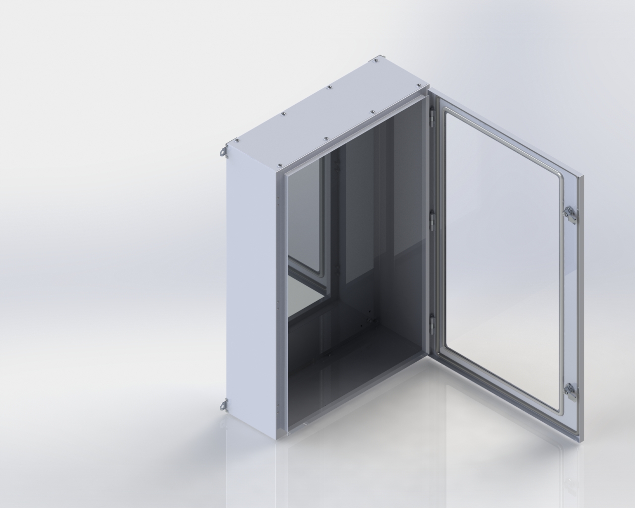 Sıva Üstü Montaj Plakalı Cam Kapılı Kompakt Panolar