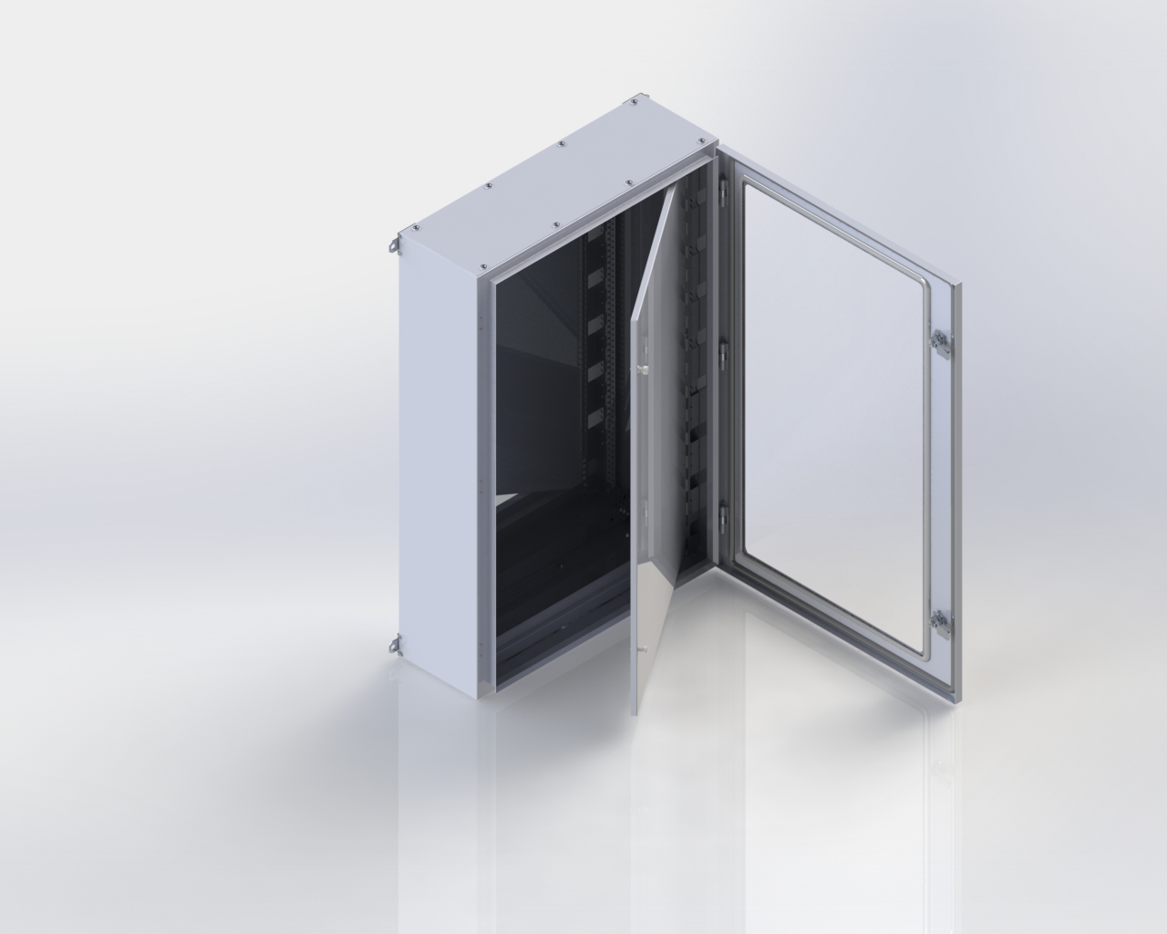 Sıva üstü Montaj Plakalı Perdeli ve Cam Kapılı Panolar