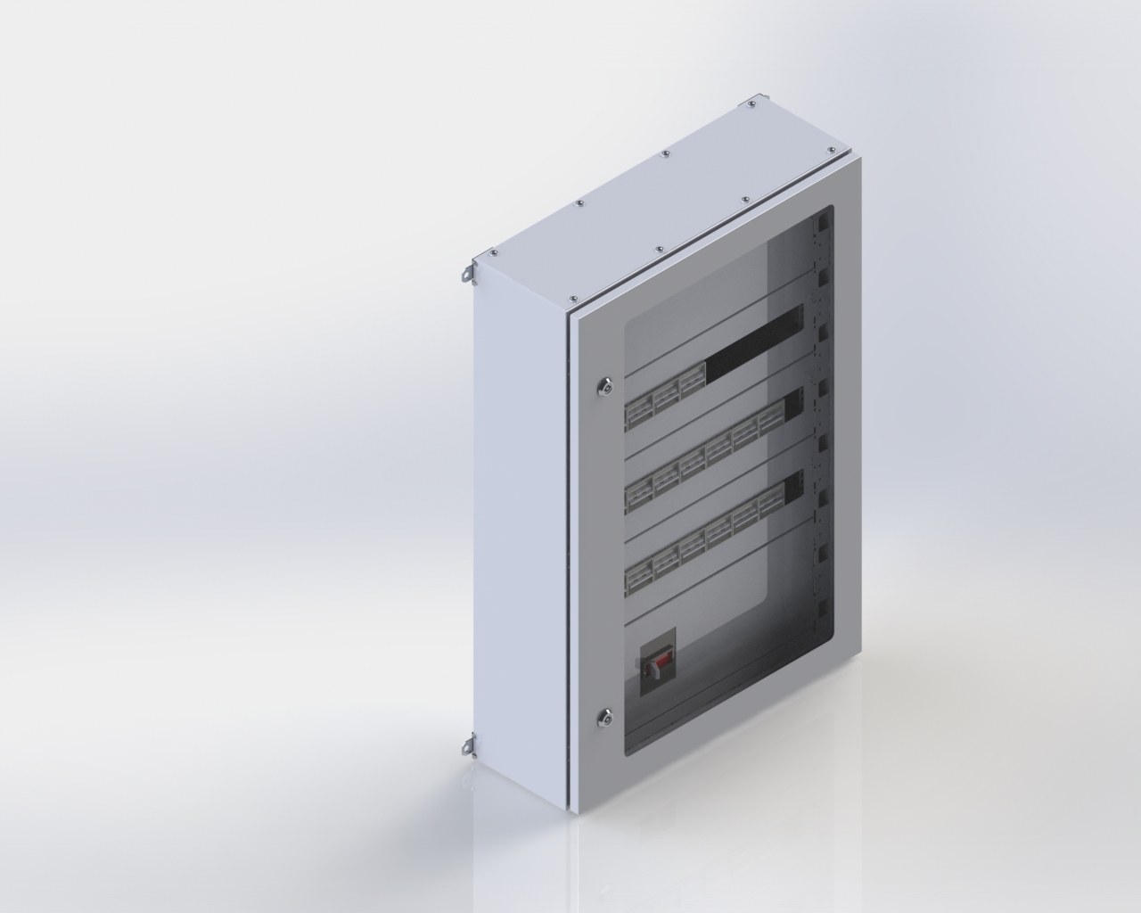 Sıva Üstü Cam Kapılı Dağıtım Panosu