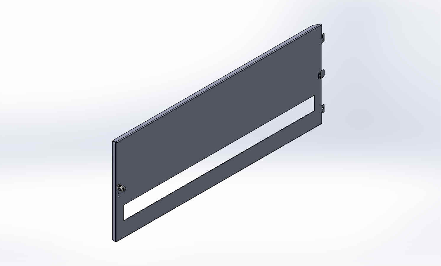 Duvar Tipi 300mm W Otomat Alta Yakın Perdeler (İç Kapaklar)