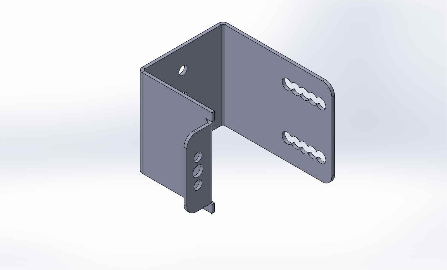 Duvar Tipi Kablo Kanallı W Otomat Ray Montaj Braketi