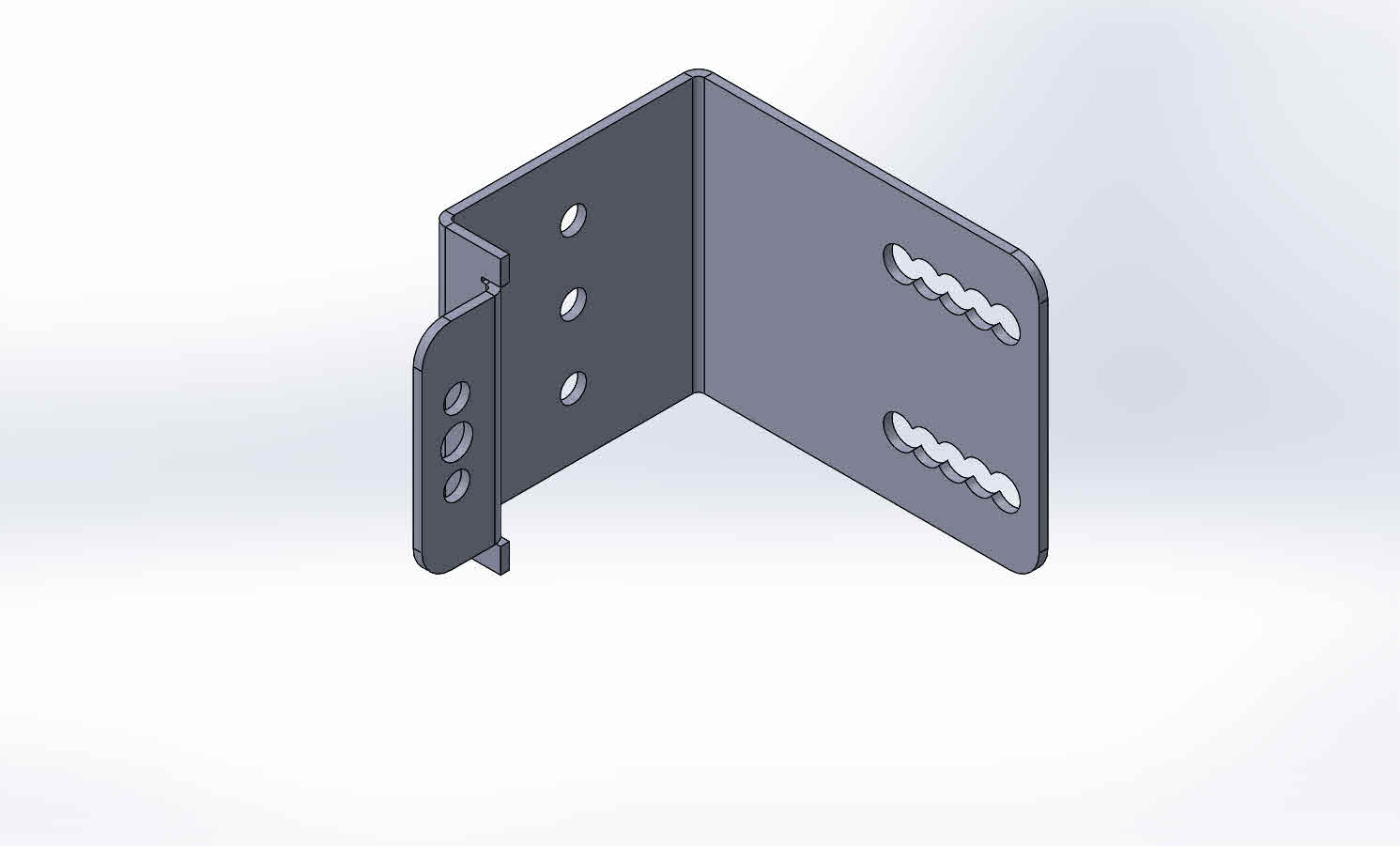 Duvar Tipi Kablo Kanallı Klemens Ray Montaj Braketi