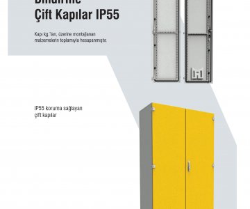 Bindirme Çift Kapılar IP55